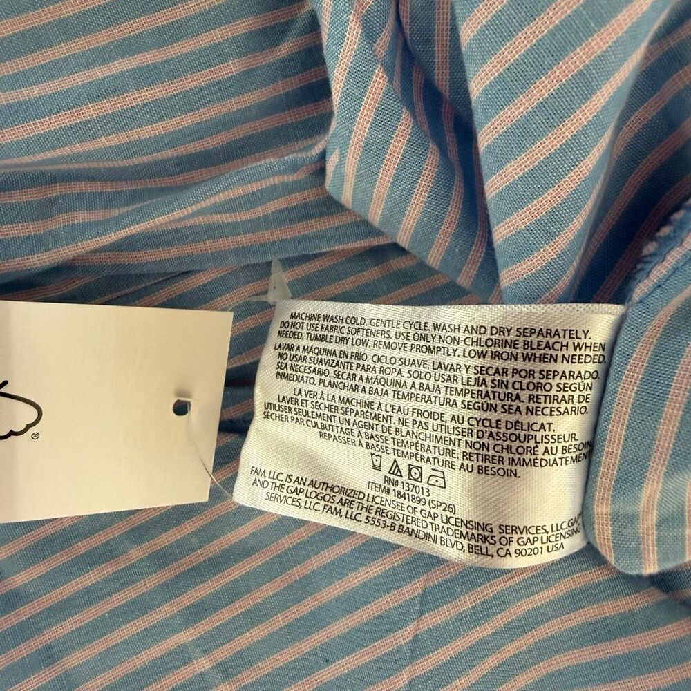Gap Blue Pink Stripe Pajama Pants | Cotton Sleep Lounge Pants | Size XL | NWT - Picture 5 of 10